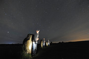 The Hurlers at night