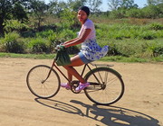 Biking in Cuban coun